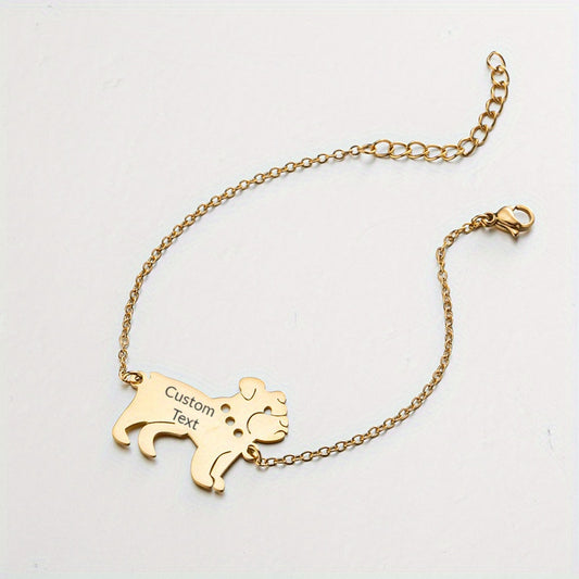 Custom New Cute Fashion Small Animal Pendant Bracelet Wild Niche Puppy Bracelet for Men and Women
