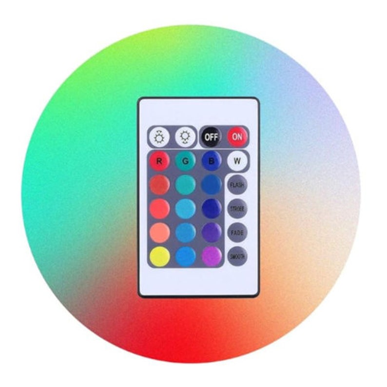 Custom LED Sign. Round Acrylic 7" Diameter - LED Sign with your own design or logo.